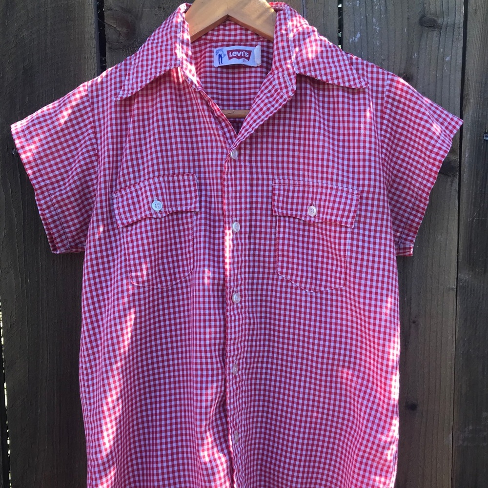 Wmns M VINTAGE Levi’s gingham top